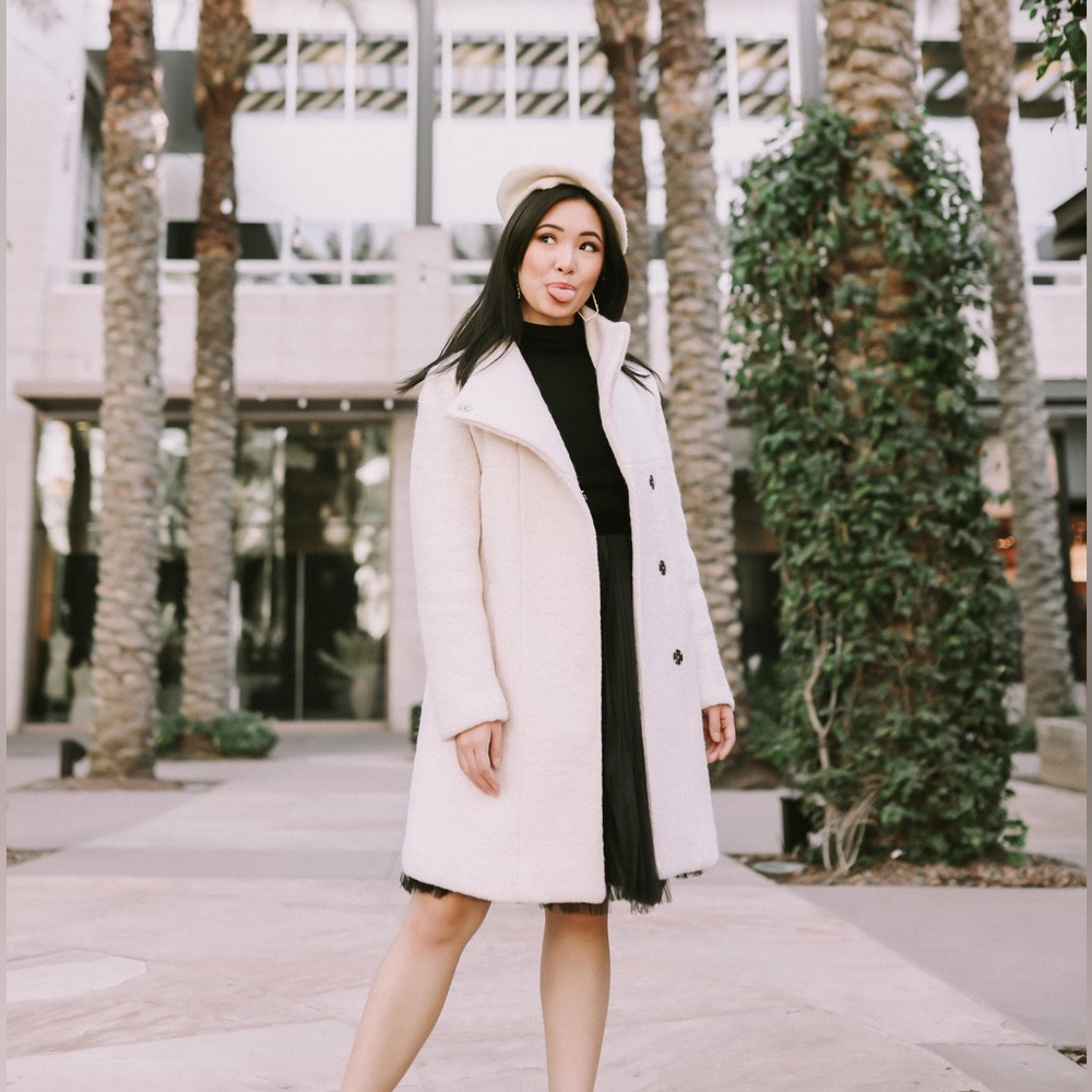 DKNY Cream Women's Coat